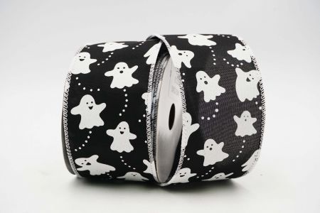 BOO Ghost Wired Ribbon_KF7072GC-53-1_fekete
